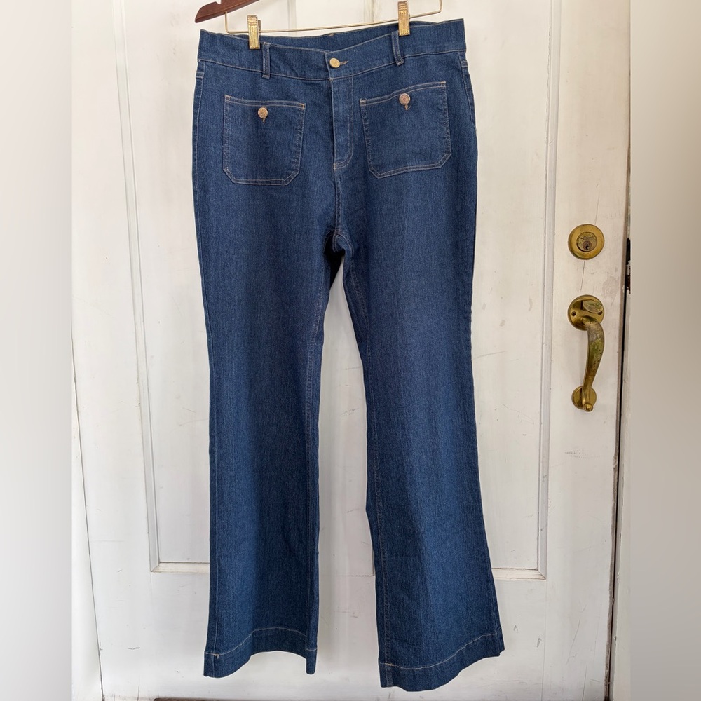 High Waisted Sailor Style Women's Jeans